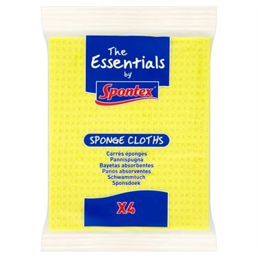 Essentials Sponge Cloth 4pk