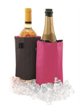 Wine Cooler Bag Black-Fuscia