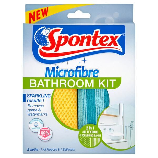 Microfibre Bathroom Kit / Twin Pack